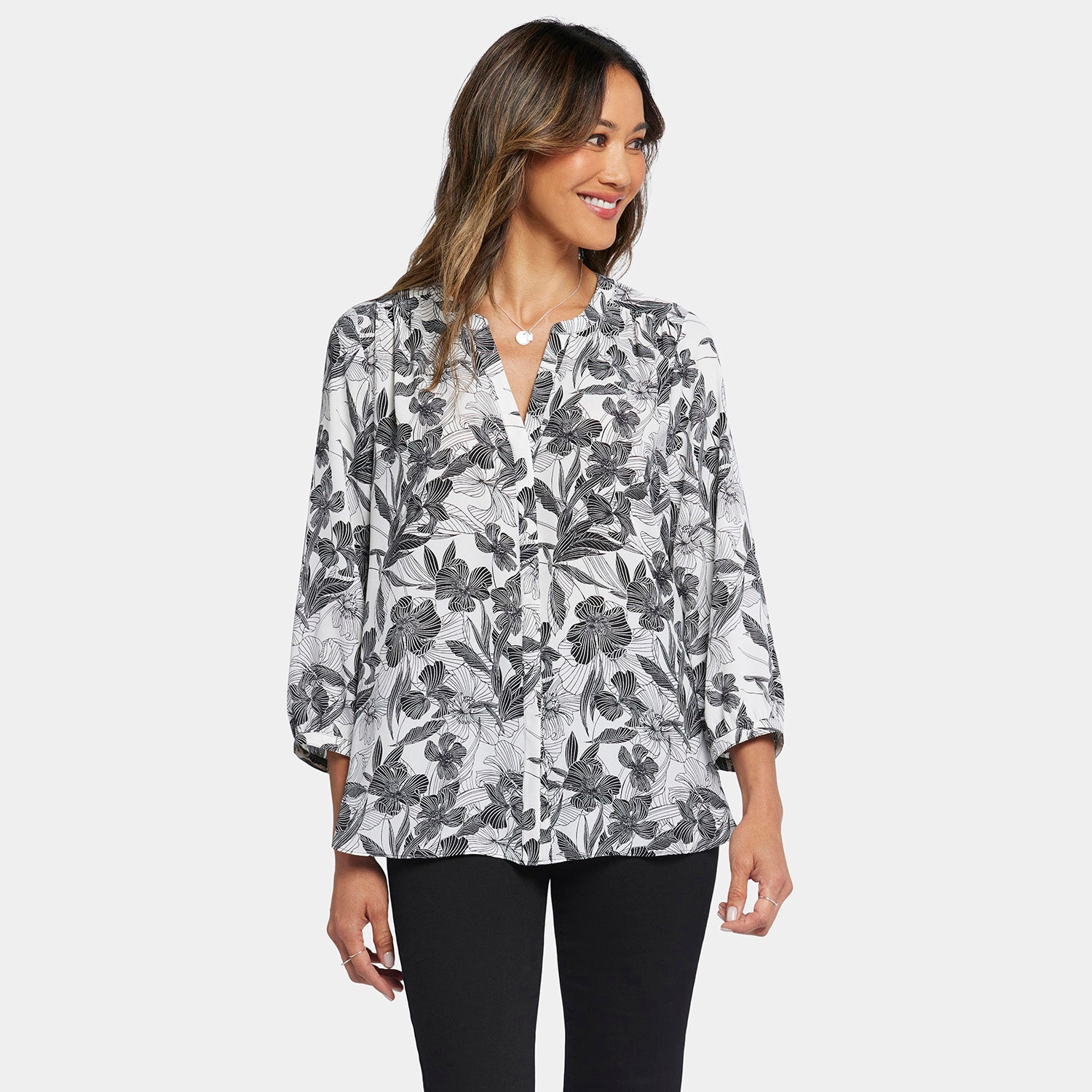 Pintuck Blouse - Acantha Multi | NYDJ