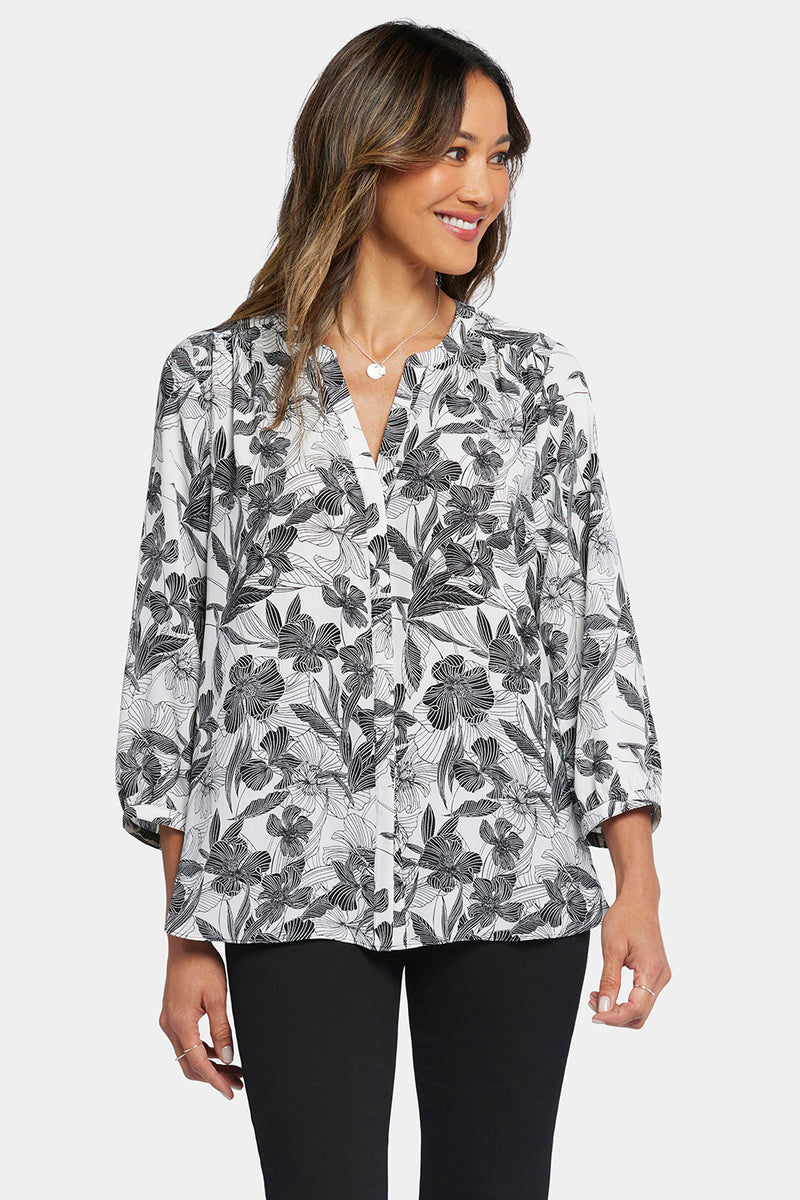 Shop our Pintuck Blouse in Acantha