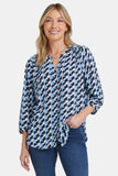 NYDJ Pintuck Blouse  - Vista Geo