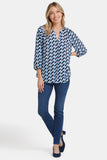 NYDJ Pintuck Blouse  - Vista Geo