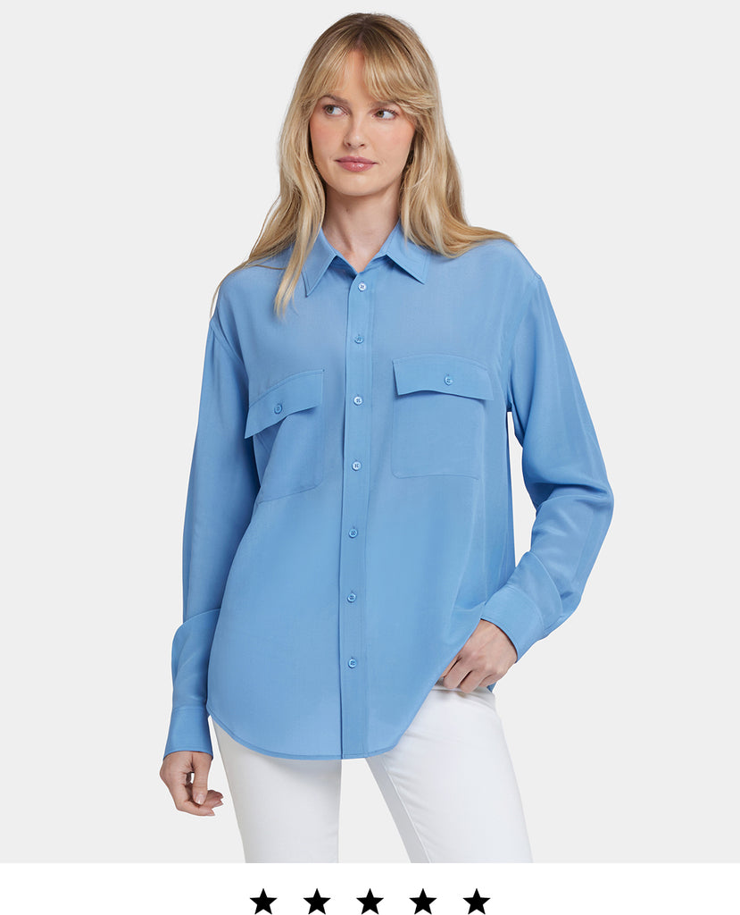 CLICK HERE TO SHOP THE LAUREN SILK BLOUSE. REVIEWS HAVE GIVEN THIS STYLE 5 STARS.