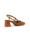 NYDJ Samson Slingback Pumps In Suede - Cognac