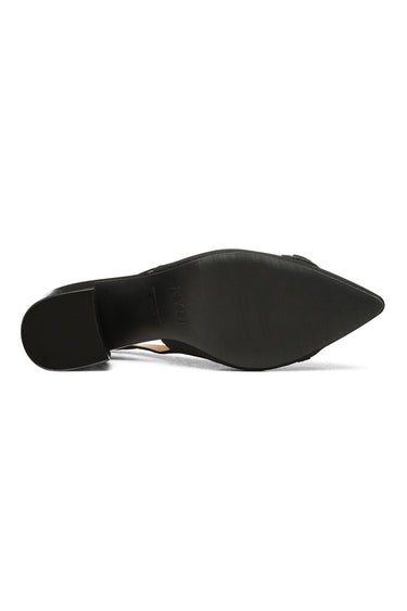 NYDJ Sanya Slingback Heels In BlackLast™ Denim - Black