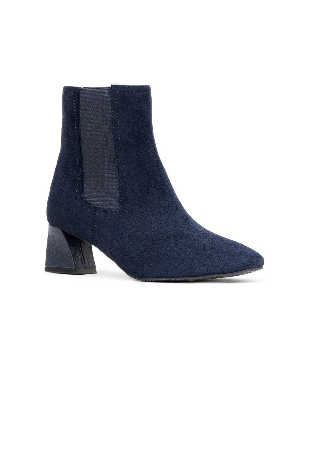 Scooter Booties In Suede Navy Blue NYDJ