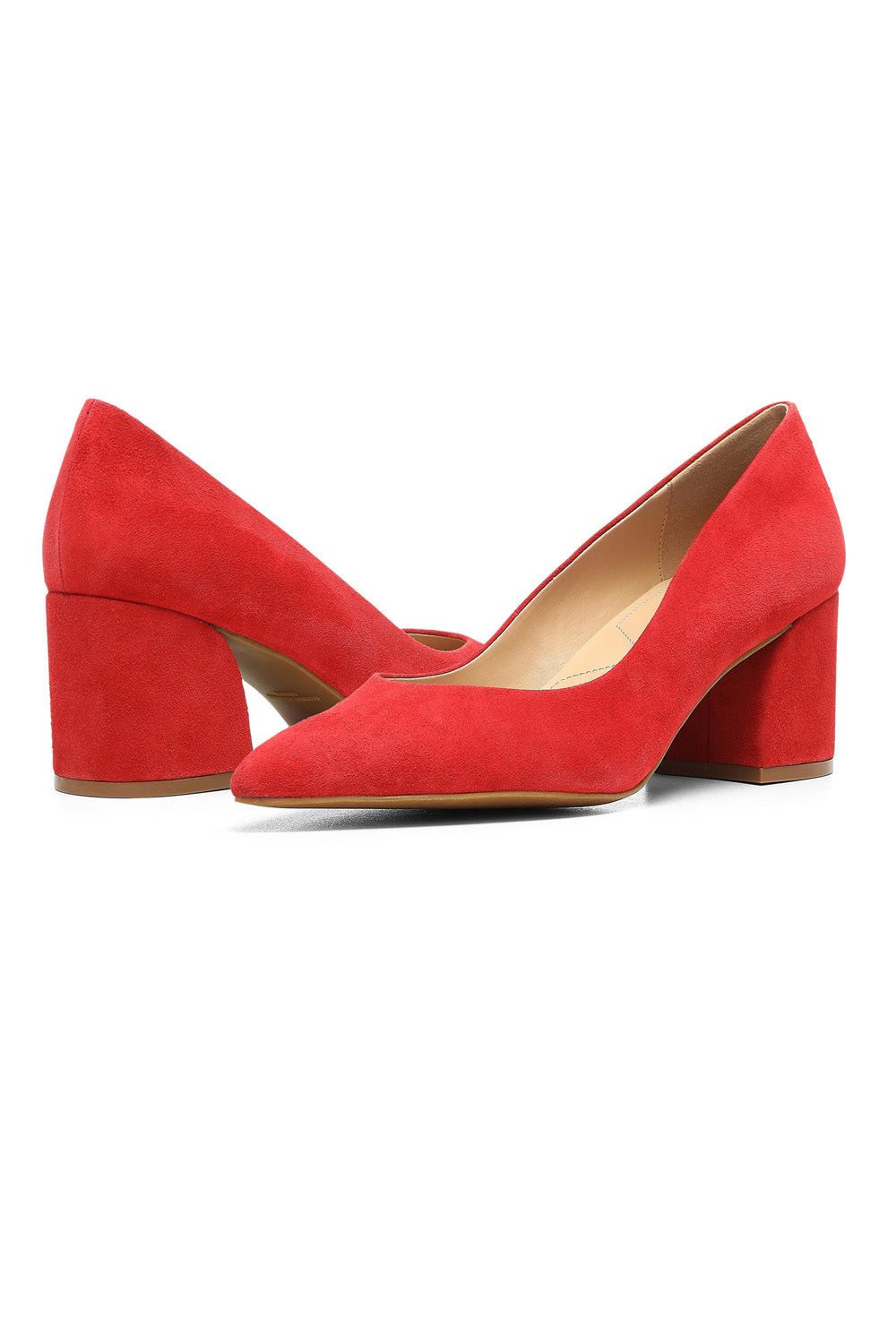 NYDJ Solima Pumps In Suede - Red