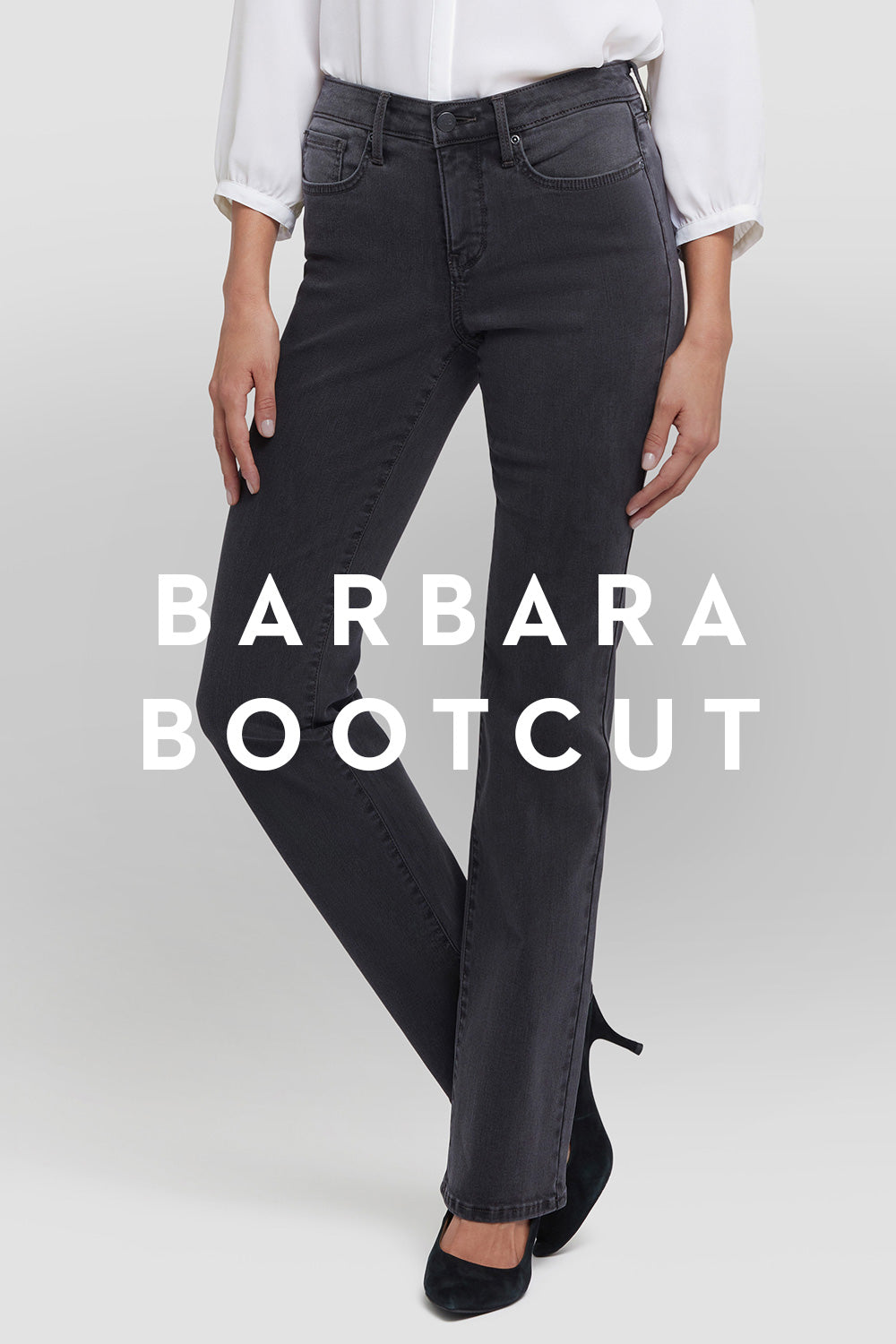 Click here to shop our women's Barbara bootcut jeans collection.