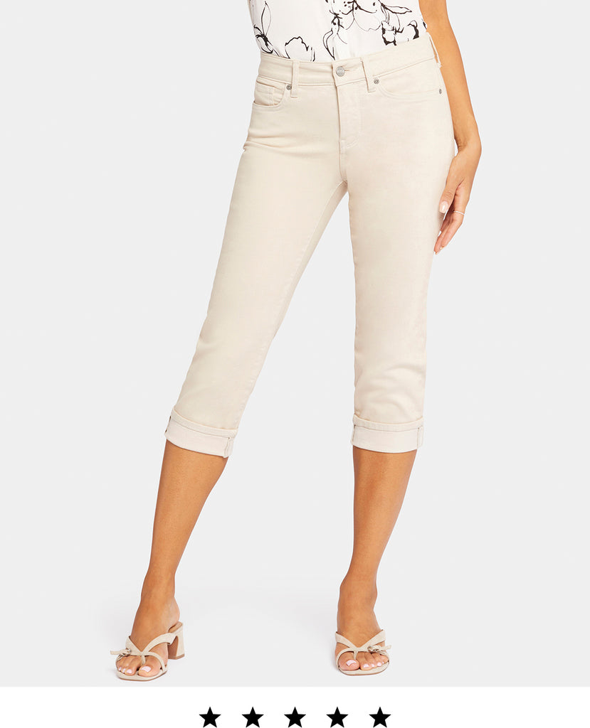 Click here to shop Marilyn Straight Crop Jeans in Feather