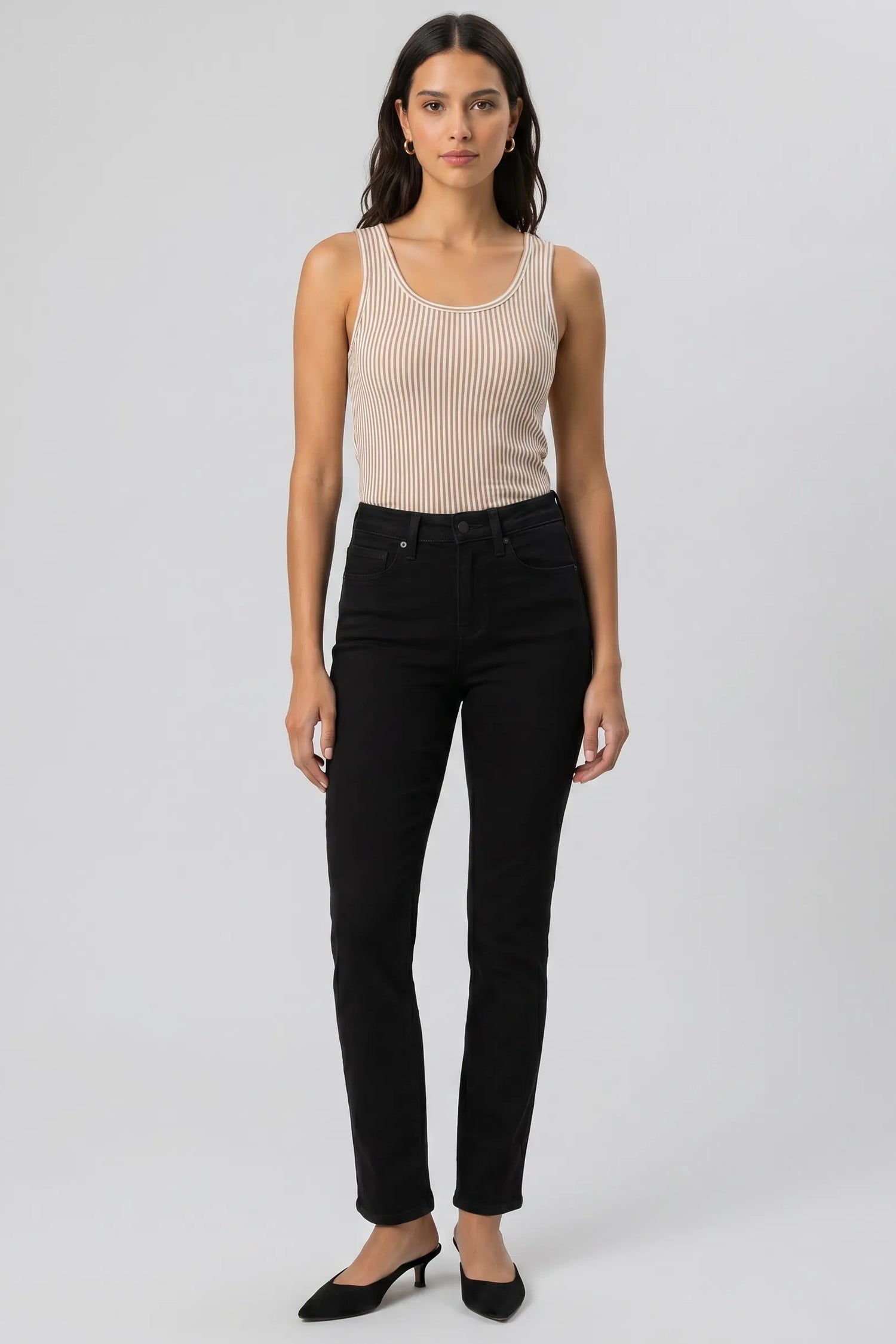 NYDJ Sheri Slim Jeans  - Black
