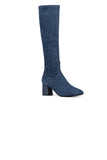 NYDJ Taluha Tall Boots In Stretch Denim - Navy