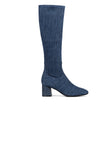 NYDJ Taluha Tall Boots In Stretch Denim - Navy