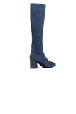 NYDJ Taluha Tall Boots In Stretch Denim - Navy