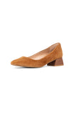 NYDJ Teddie Pumps In Suede - Cognac