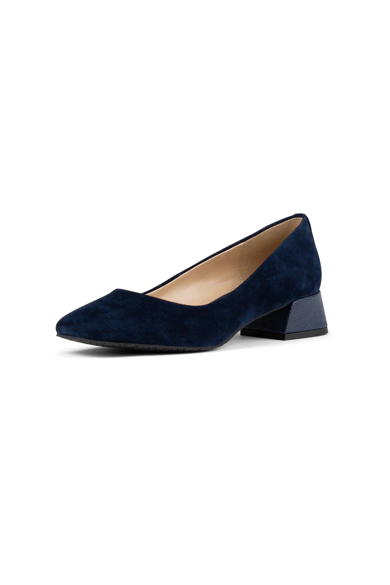 NYDJ Teddie Pumps In Suede - Navy