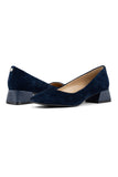 NYDJ Teddie Pumps In Suede - Navy