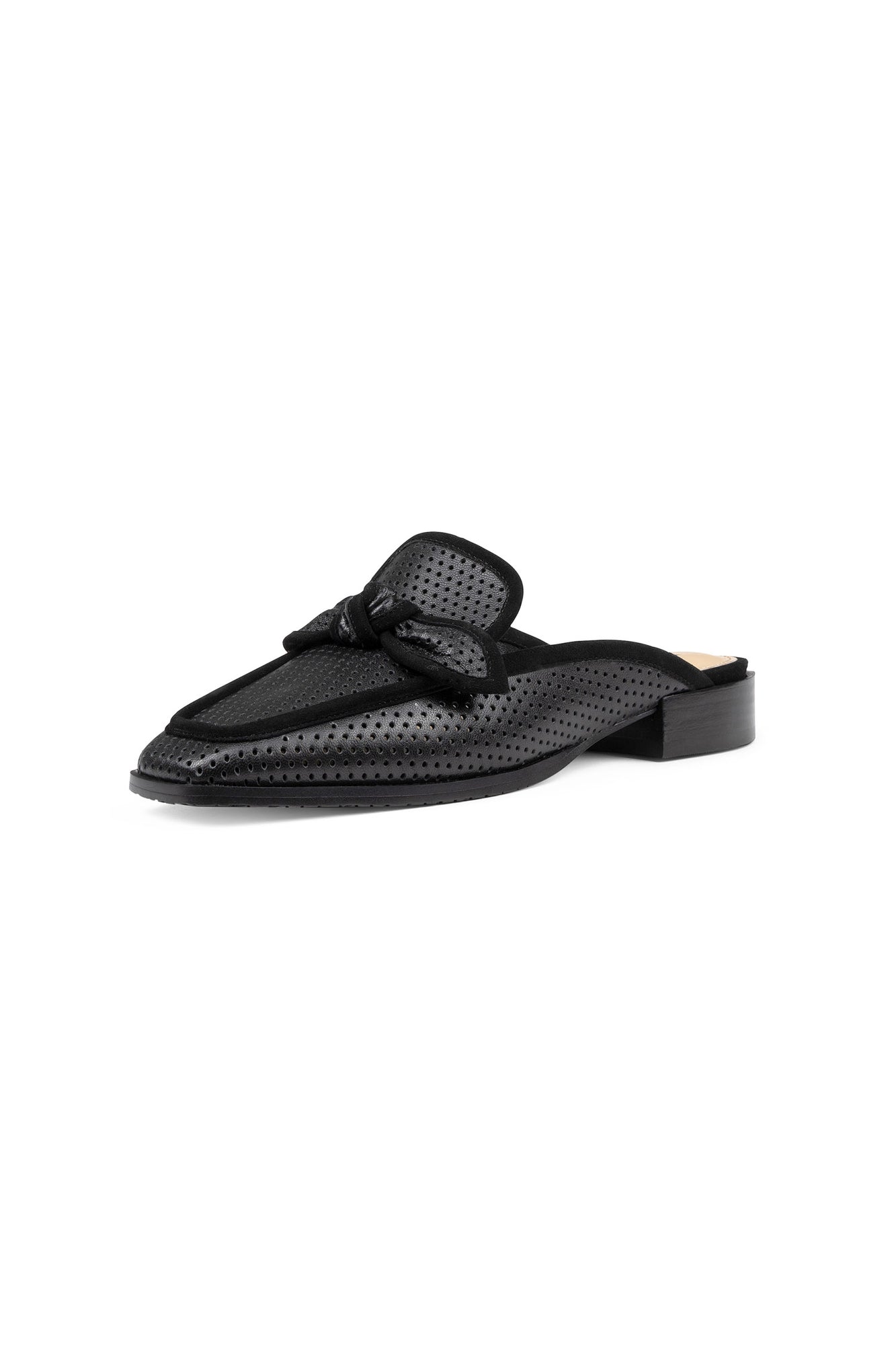 NYDJ Tillie Mules In Nappa Leather - Black