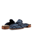 NYDJ Tillie Mules In Leopard Print Denim - Blue