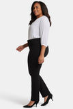 NYDJ Marilyn Straight Pants In Plus Size In Ponte Knit - Black