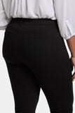 NYDJ Marilyn Straight Pants In Plus Size In Ponte Knit - Black