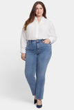 NYDJ Marilyn Straight Jeans In Plus Size With High Rise And 31" Inseam - Hayden Valley