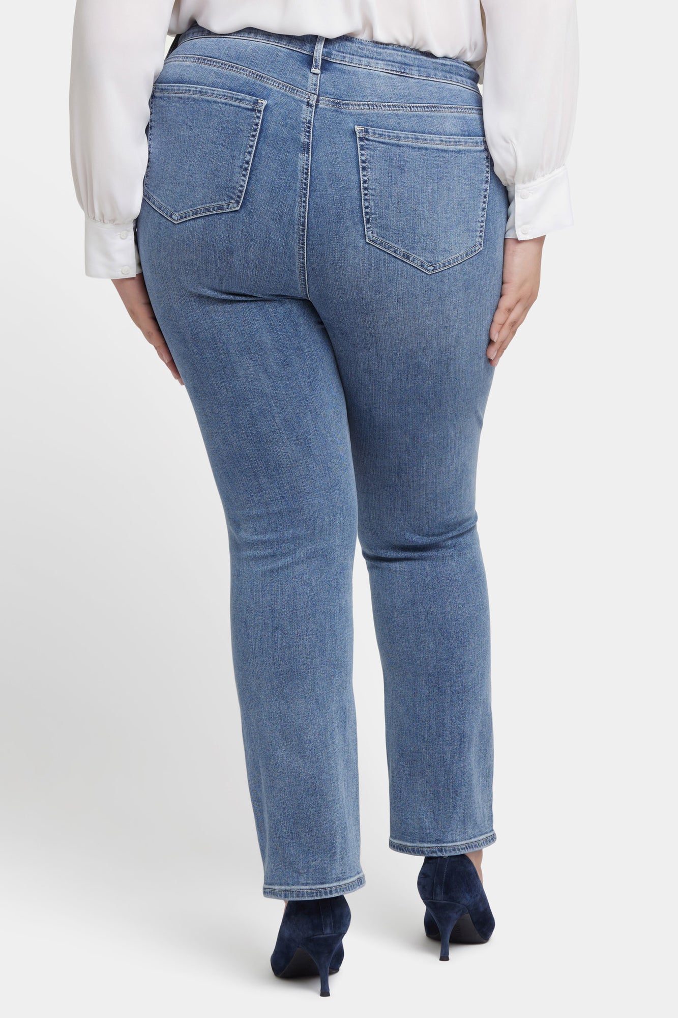 NYDJ Marilyn Straight Jeans In Plus Size With High Rise And 31