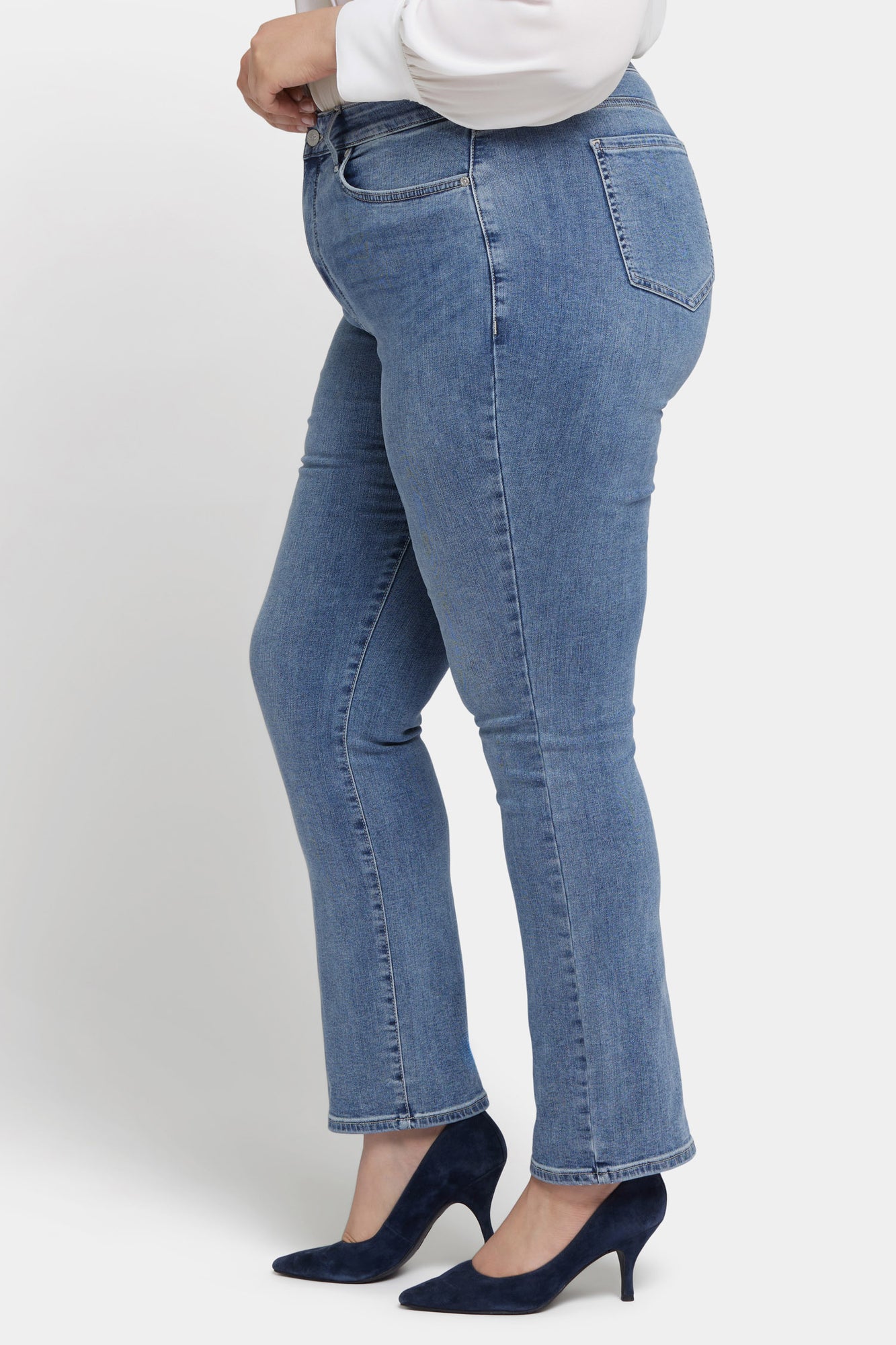 NYDJ Marilyn Straight Jeans In Plus Size With High Rise And 31