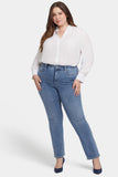 NYDJ Marilyn Straight Jeans In Plus Size With High Rise And 31" Inseam - Hayden Valley