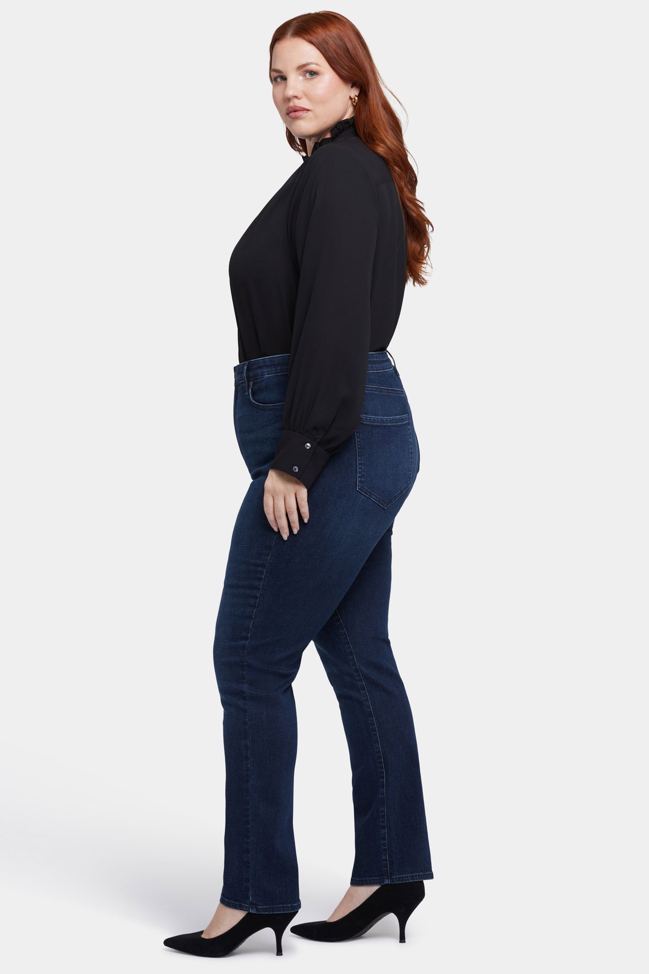 NYDJ Sheri Slim Jeans In Plus Size With High Rise - Basin