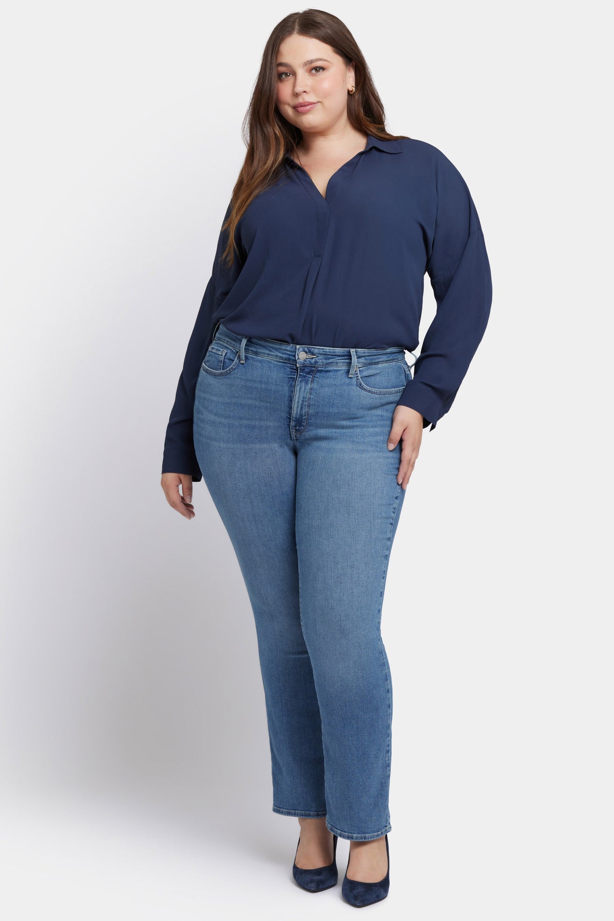 NYDJ Marilyn Straight Jeans - Plus Size
