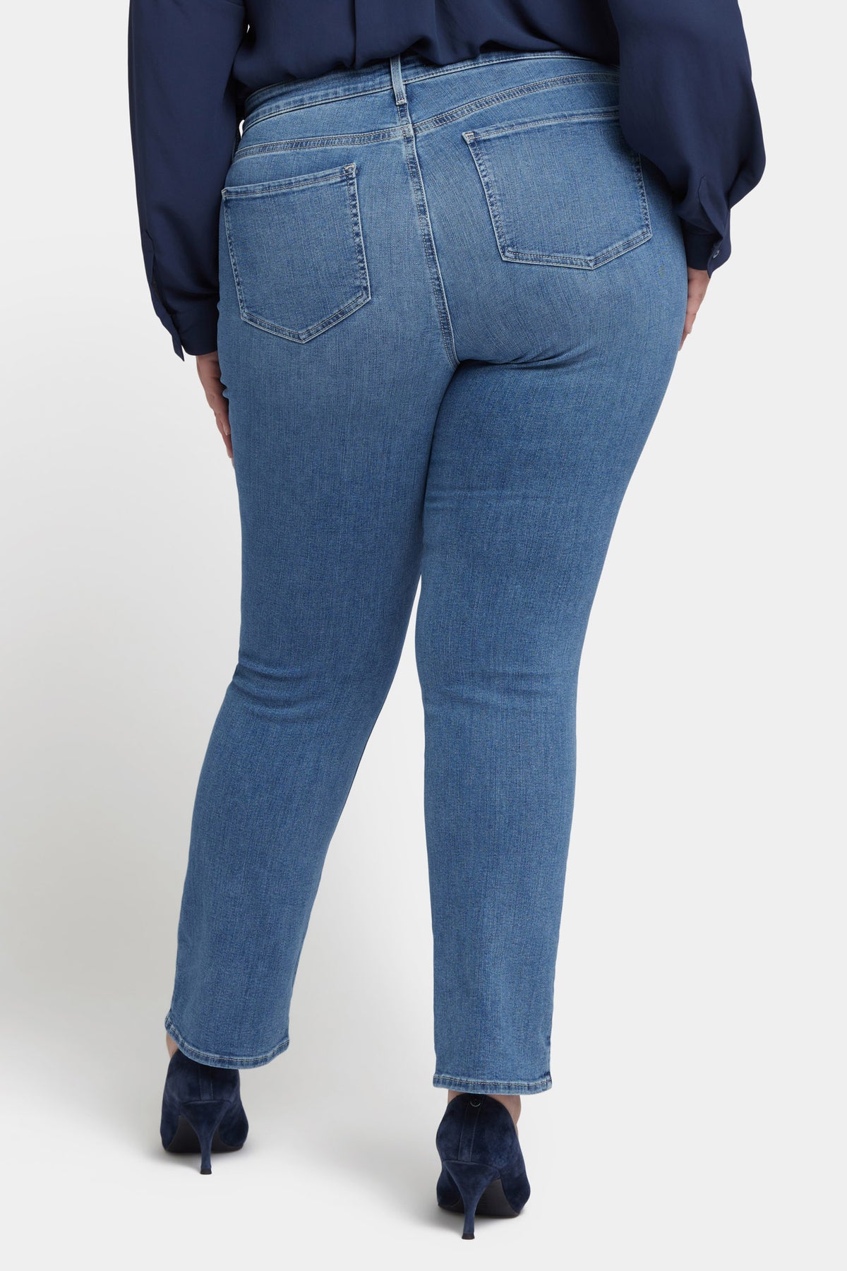 NYDJ Marilyn Straight Jeans In Plus Size   - Heyburn