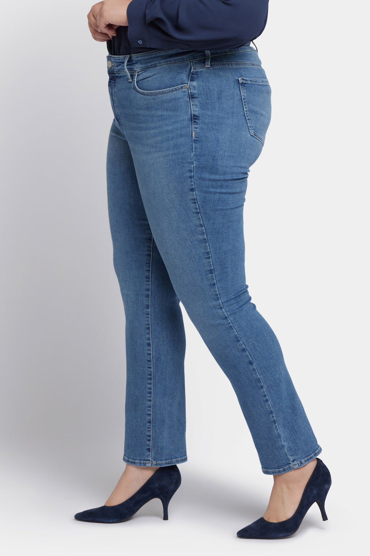 NYDJ Marilyn Straight Jeans In Plus Size   - Heyburn
