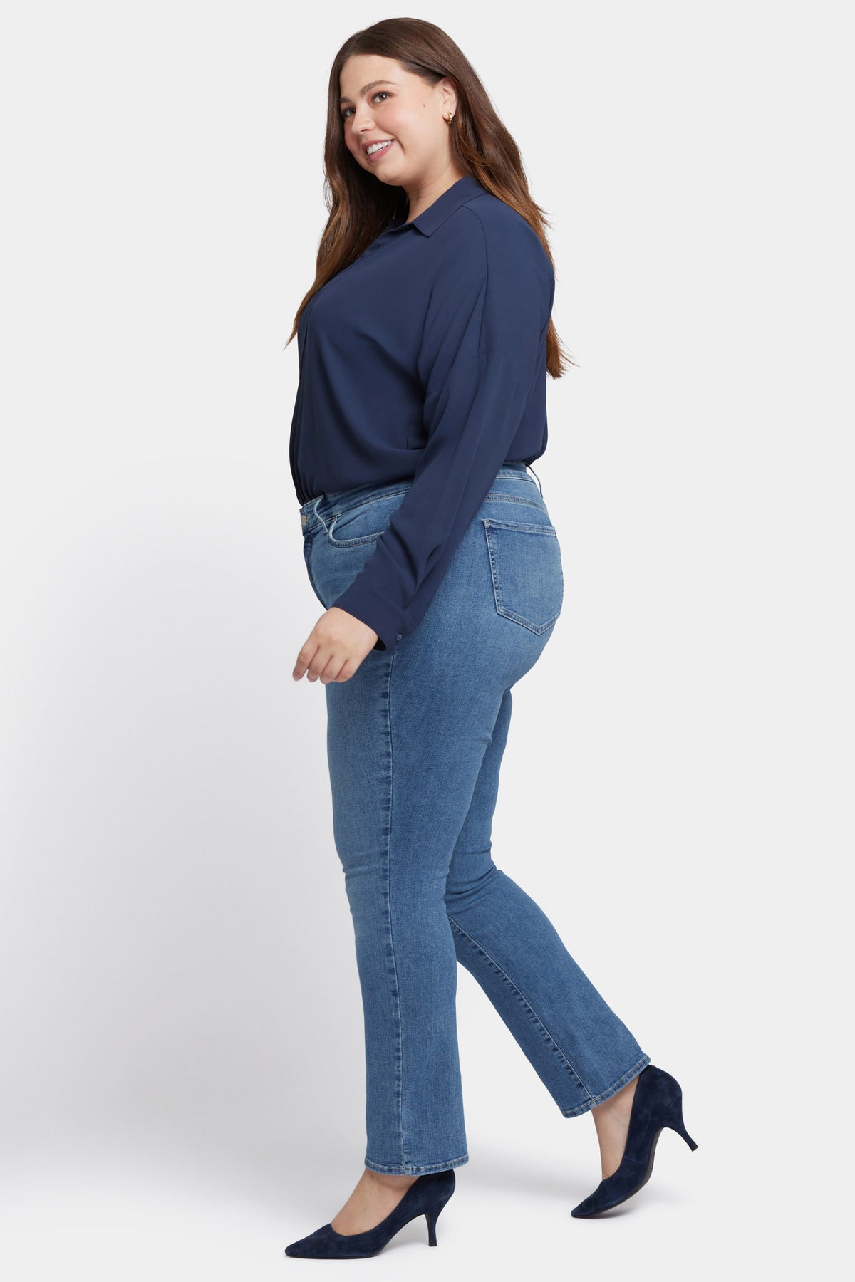 NYDJ Marilyn Straight Jeans In Plus Size   - Heyburn