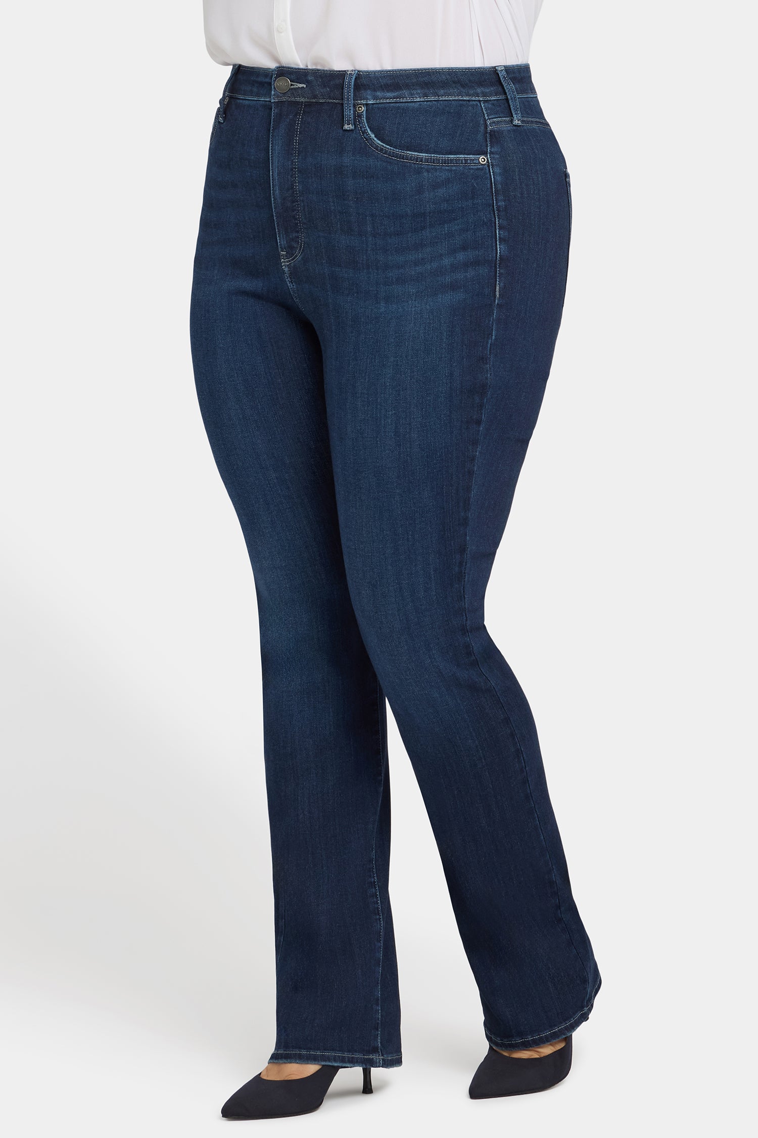 Jeans NYDJ Stretch Mini Boot Black Taille 0 - Neuf Avec étiquettes, Coupe Boot Cut, Coton élasthanne