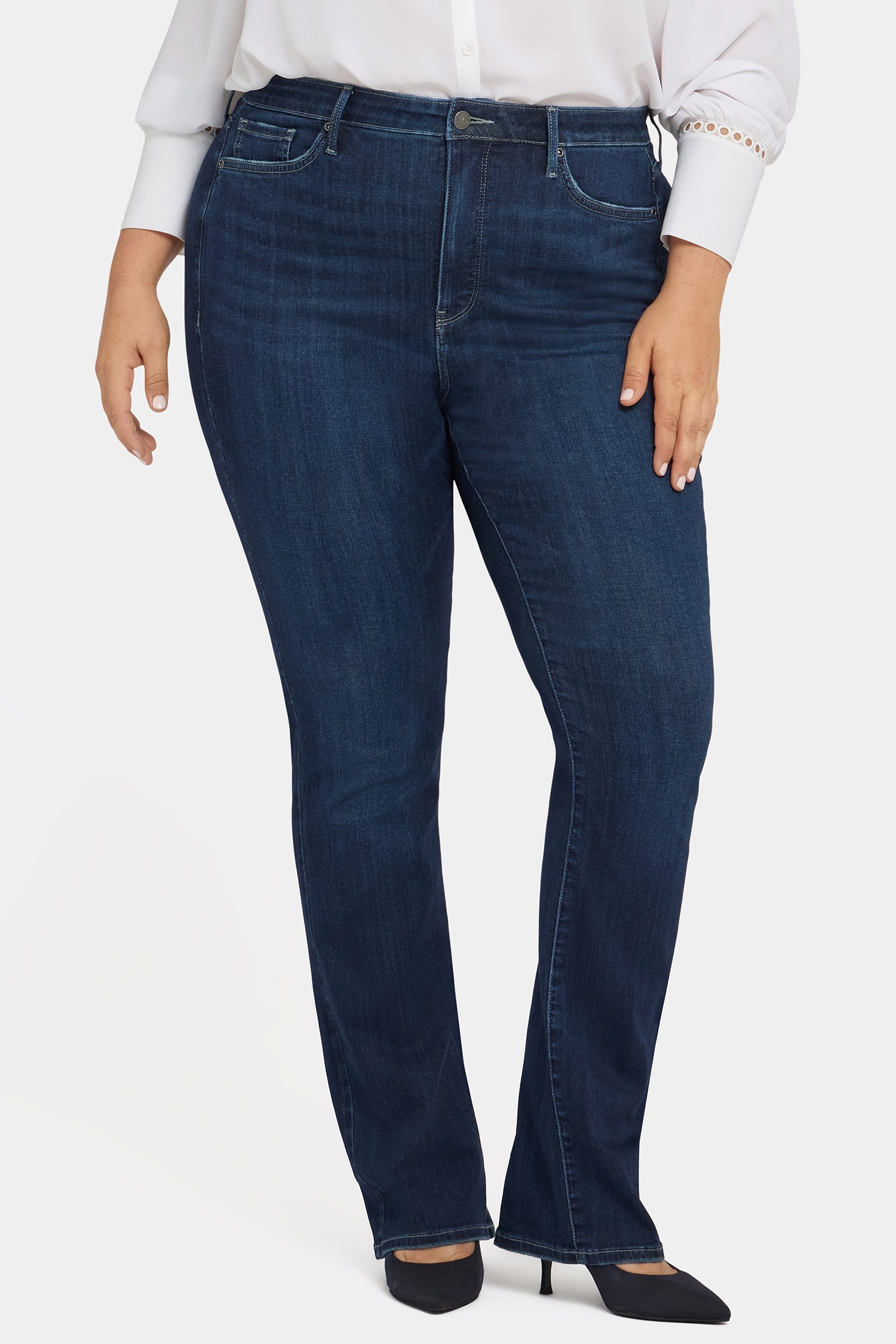 NYDJ Billie Mini Bootcut Jeans In Plus Size In Sure Stretch® Denim With High Rise - Ink Skyline