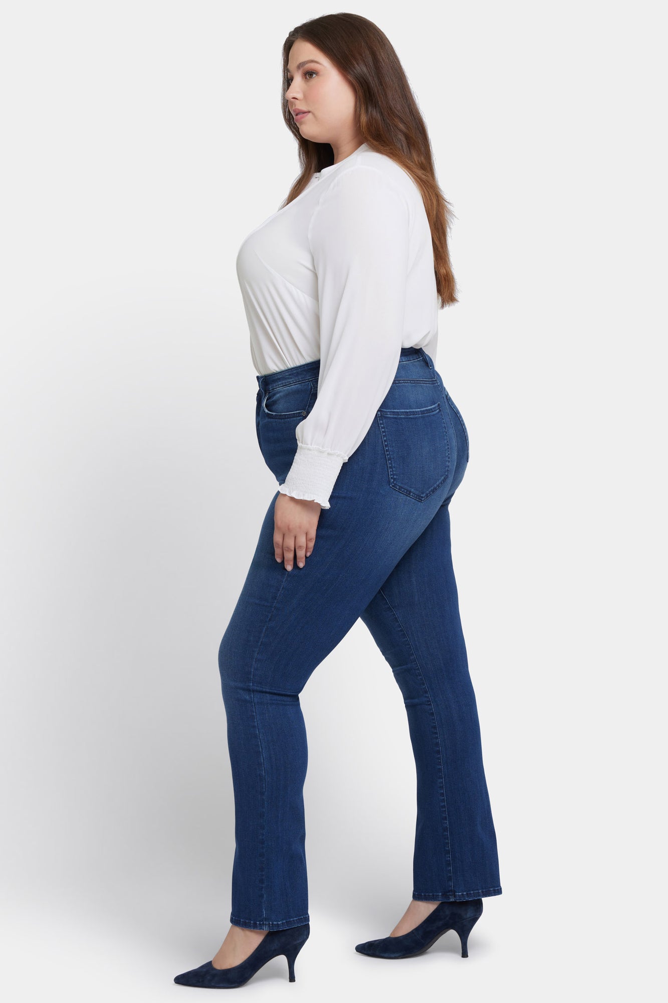 NYDJ Billie Mini Bootcut Jeans In Plus Size In Sure Stretch® Denim With High Rise - Moonlight