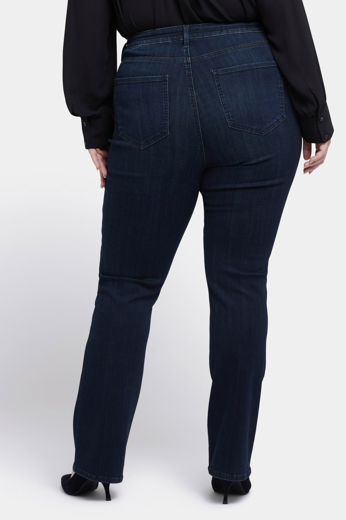 NYDJ Billie Mini Bootcut Jeans In Plus Size In Sure Stretch® Denim With High Rise - Obsidian Blue