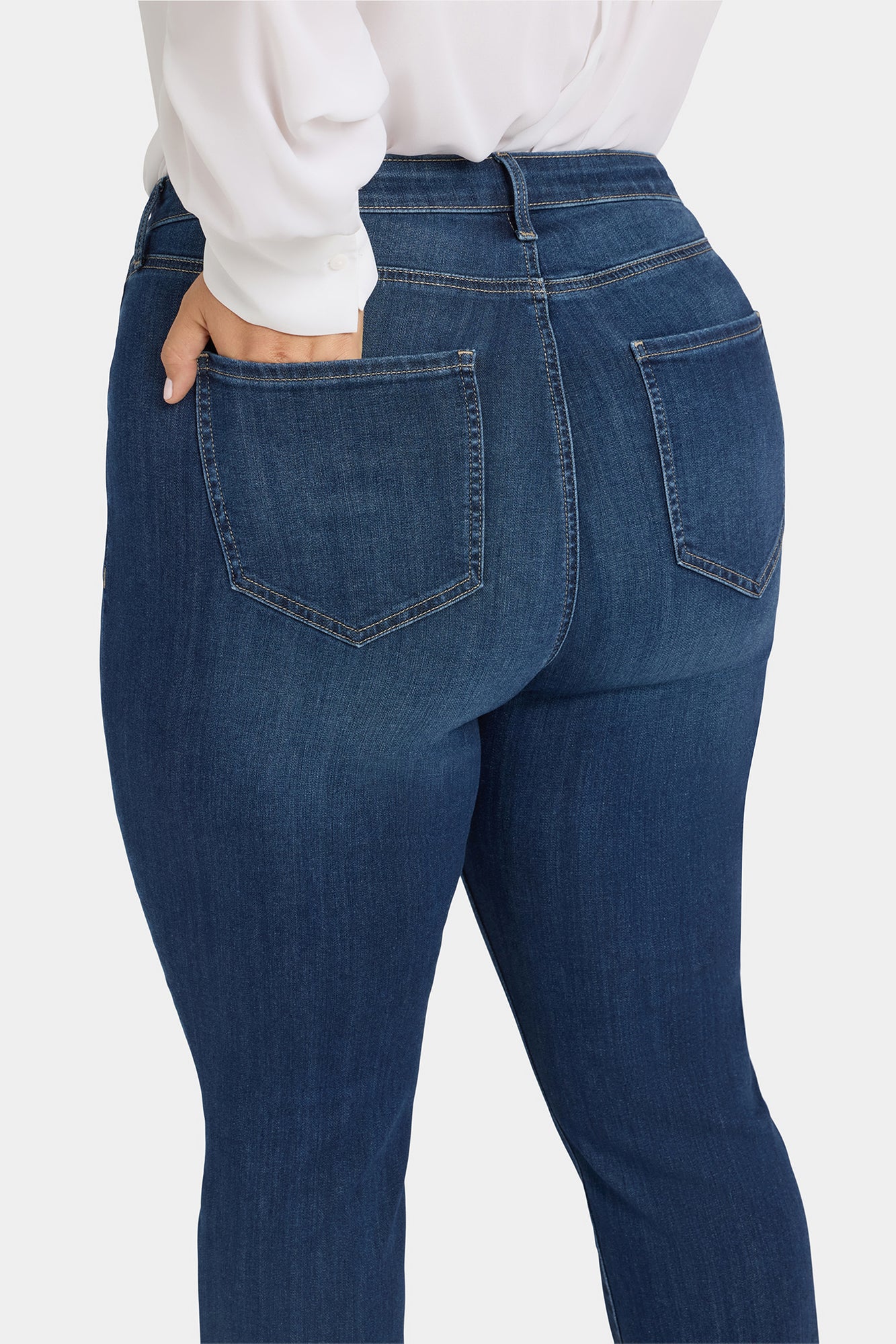 NYDJ Billie Mini Bootcut Jeans In Plus Size In Sure Stretch® Denim With High Rise - Vintage Lapis