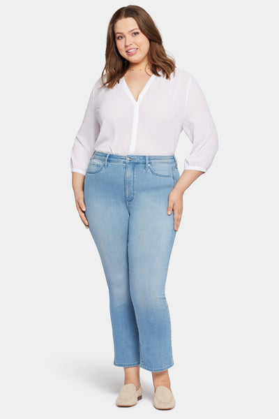 Slim Bootcut Ankle Jeans In Plus Size In Sure Stretch® Denim - Lustre Blue