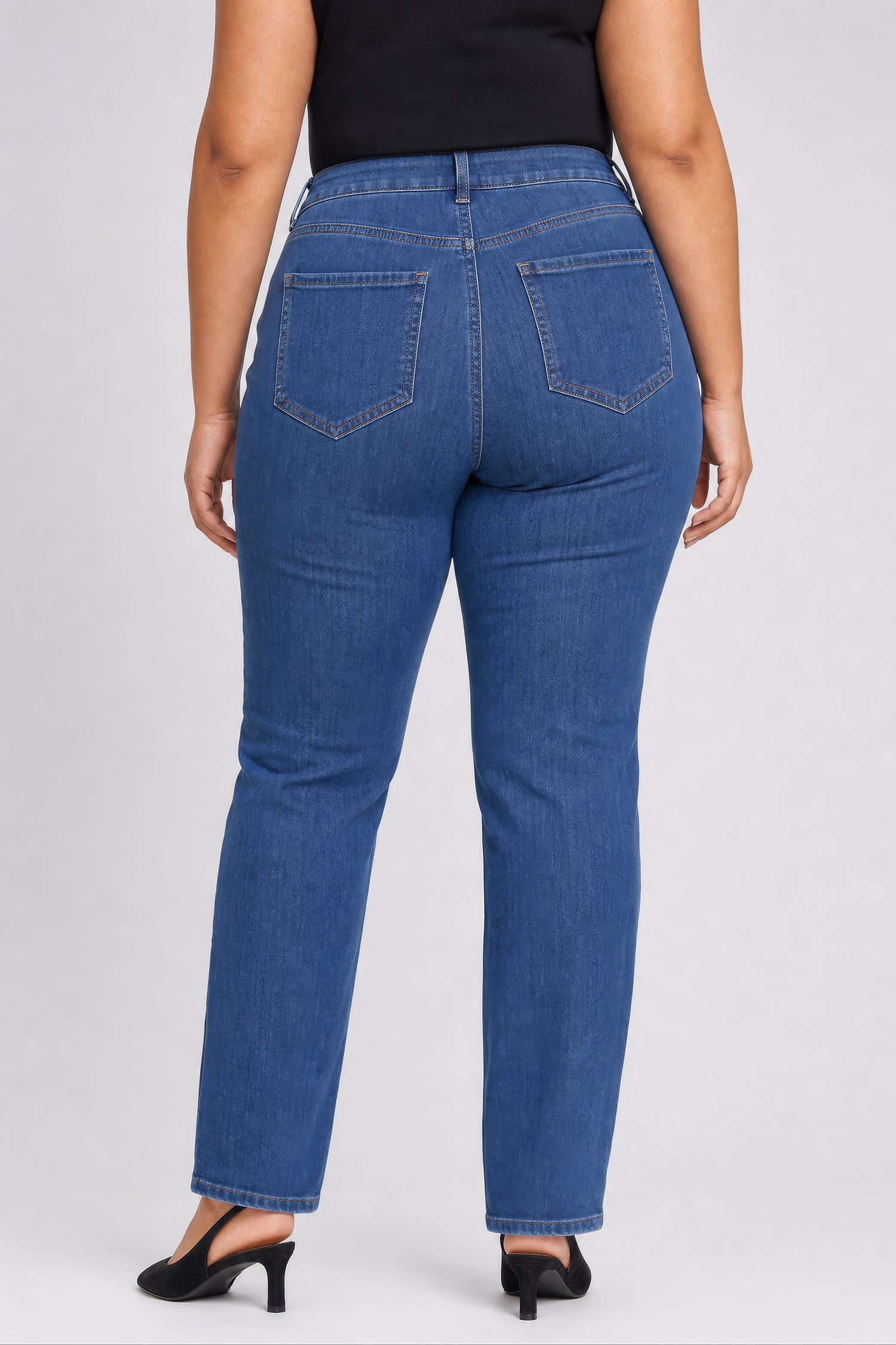 NYDJ Barbara Bootcut Jeans In Plus Size In Sure Stretch® Denim With High Rise - Elm