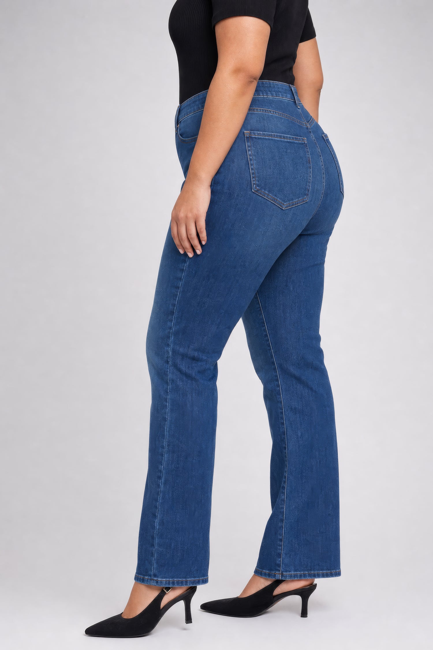 NYDJ Barbara Bootcut Jeans In Plus Size In Sure Stretch® Denim With High Rise - Elm