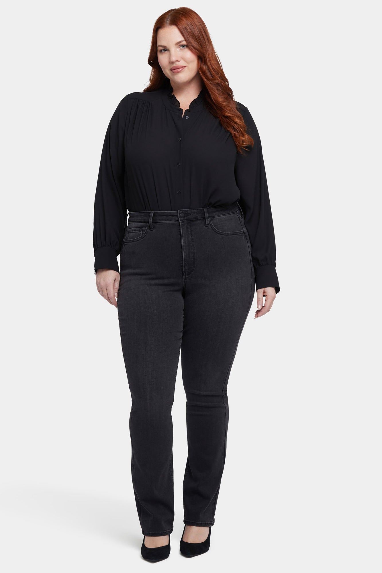 NYDJ Billie Mini Bootcut Jeans In Plus Size In Sure Stretch® Denim With High Rise - Crosswinds