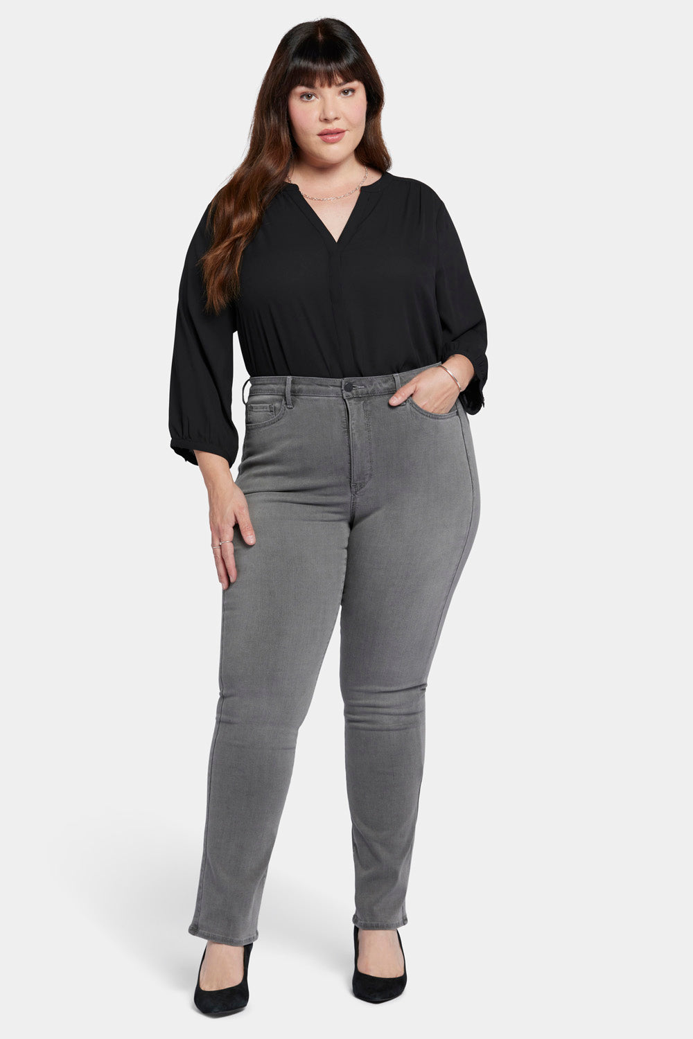 NYDJ Billie Mini Bootcut Jeans In Plus Size In Sure Stretch® Denim With High Rise - Parade