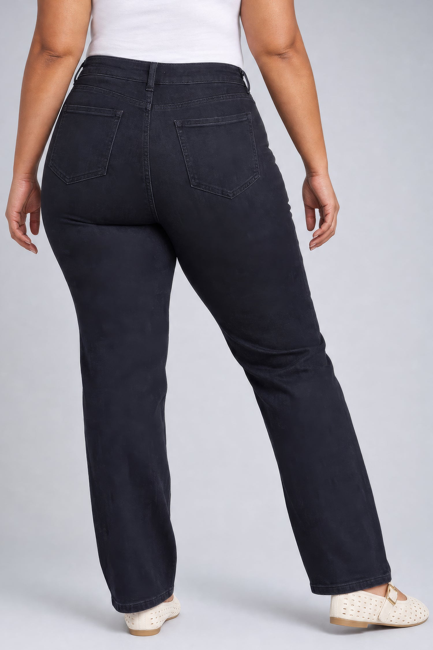 NYDJ Marilyn Straight Jeans In Plus Size In Sure Stretch® Denim - Helleborus