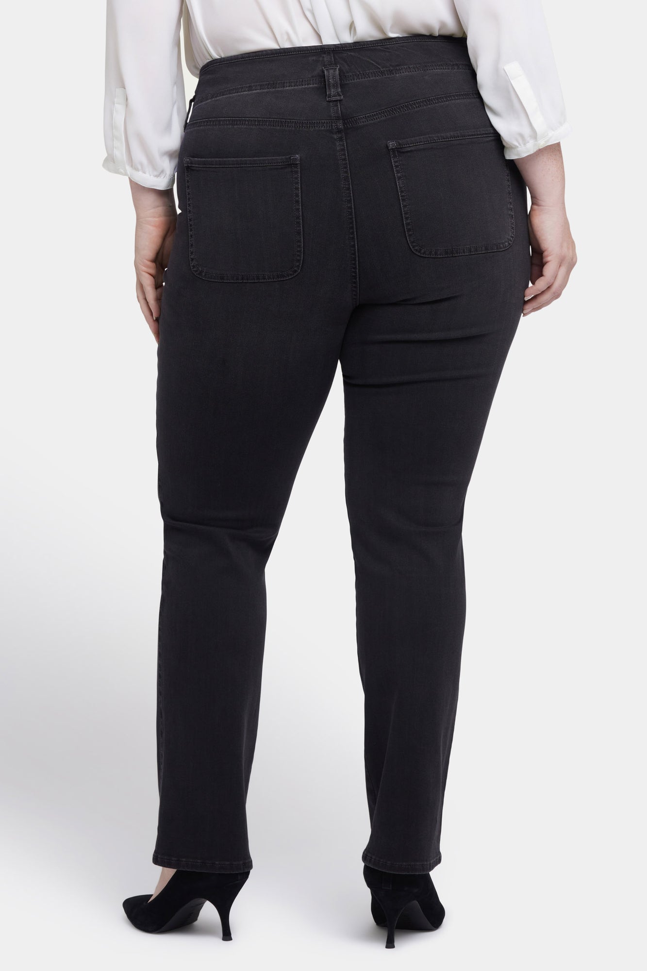 NYDJ Marilyn Straight Jeans In Plus Size In Sure Stretch® Denim With High Rise - Cordoba Cliff