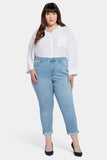 NYDJ Margot Girlfriend Jeans In Plus Size In Cool Embrace® Denim With Roll Cuffs - Kingston