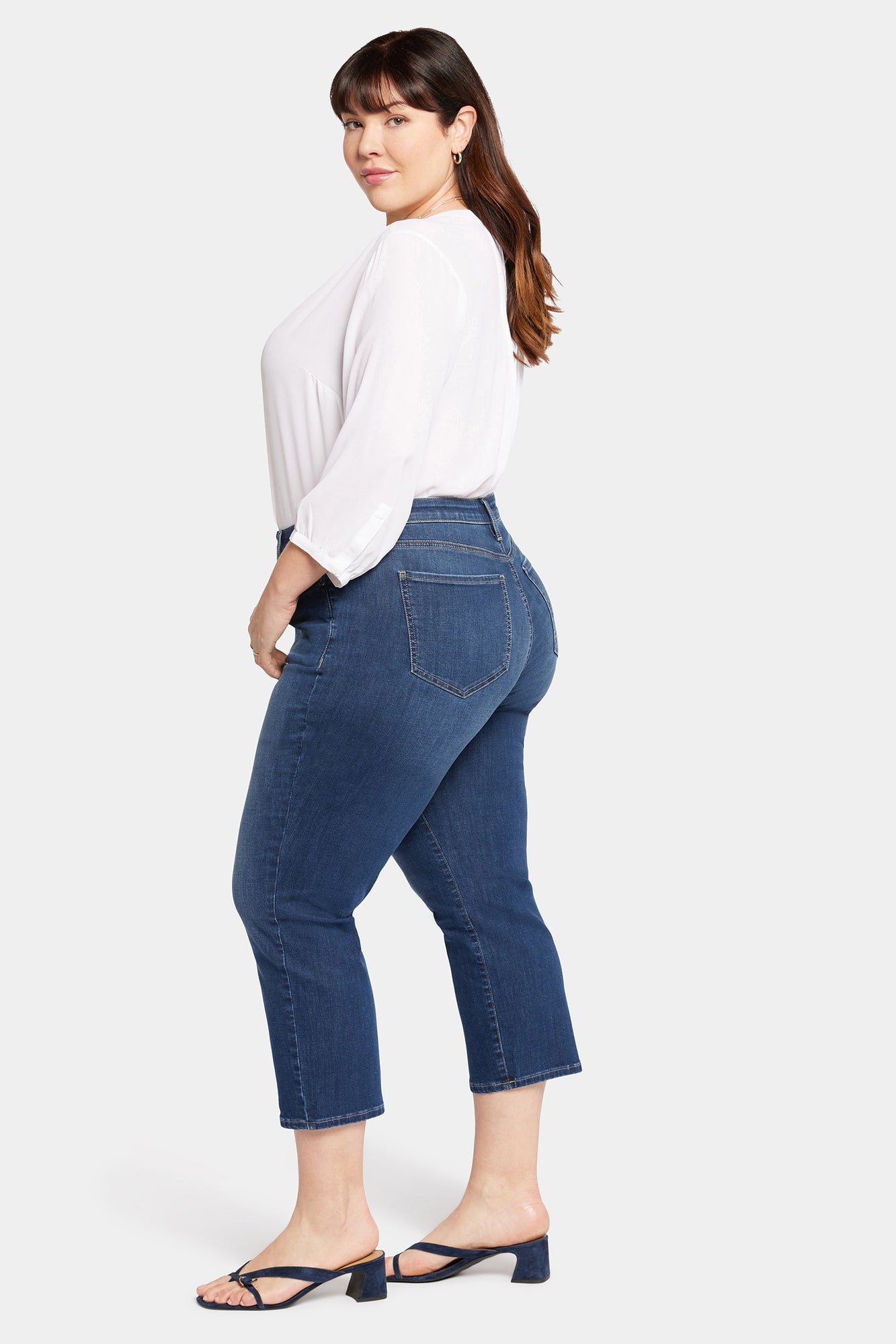 NYDJ Relaxed Piper Crop Jeans In Plus Size In Cool Embrace® Denim  - Sonnet
