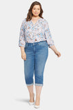 NYDJ Marilyn Straight Crop Jeans In Plus Size In Cool Embrace® Denim With Cuffs - Stunning