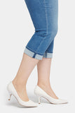 NYDJ Marilyn Straight Crop Jeans In Plus Size In Cool Embrace® Denim With Cuffs - Stunning