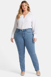 NYDJ Marilyn Straight Jeans In Plus Size In Cool Embrace® Denim - Del Ray