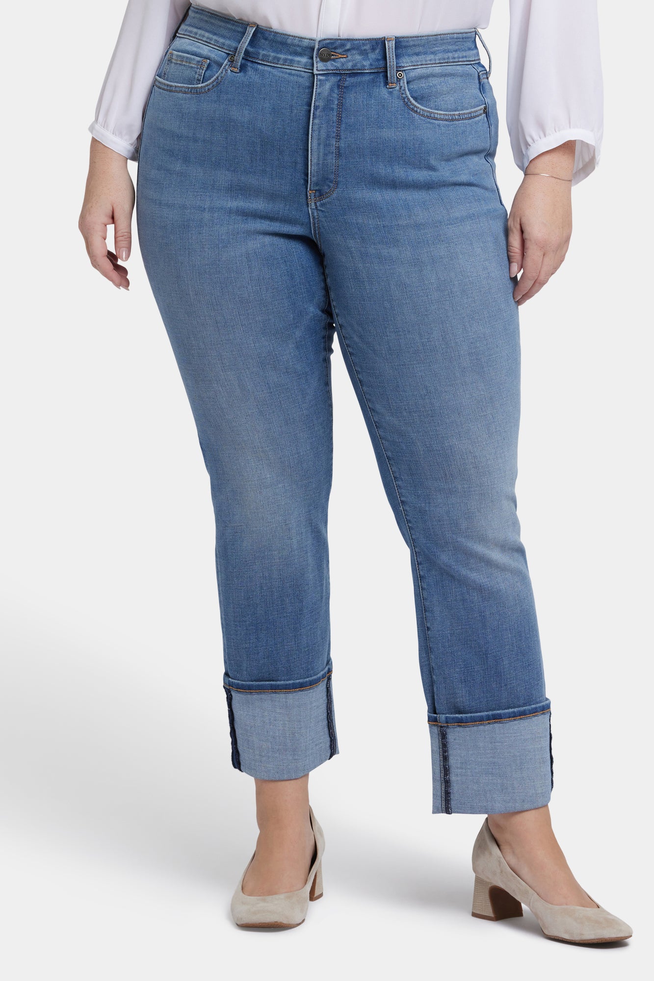 NYDJ Marilyn Straight Jeans In Plus Size With 5