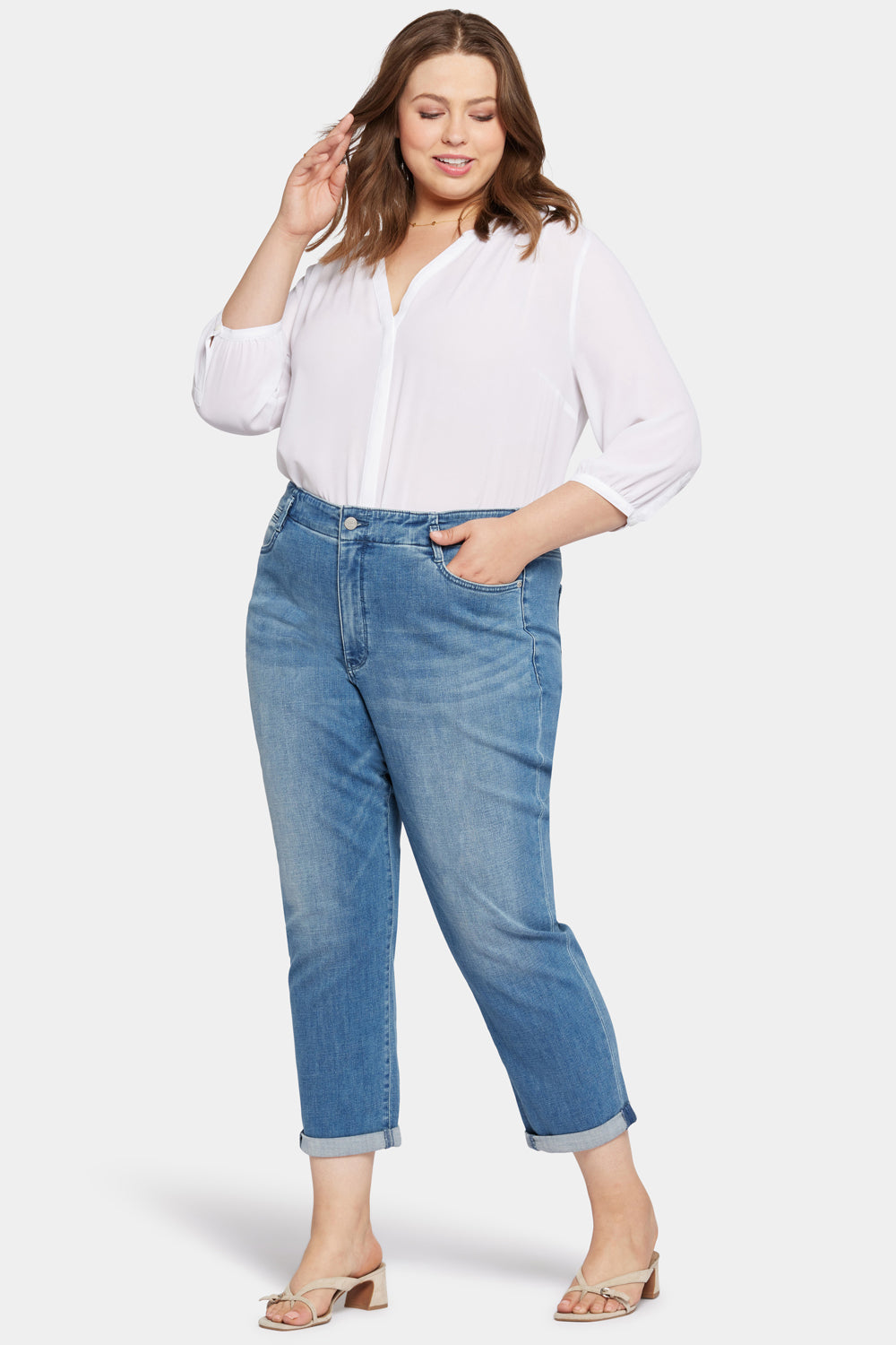 Margot Girlfriend Jeans In Plus Size With High Rise Stunning